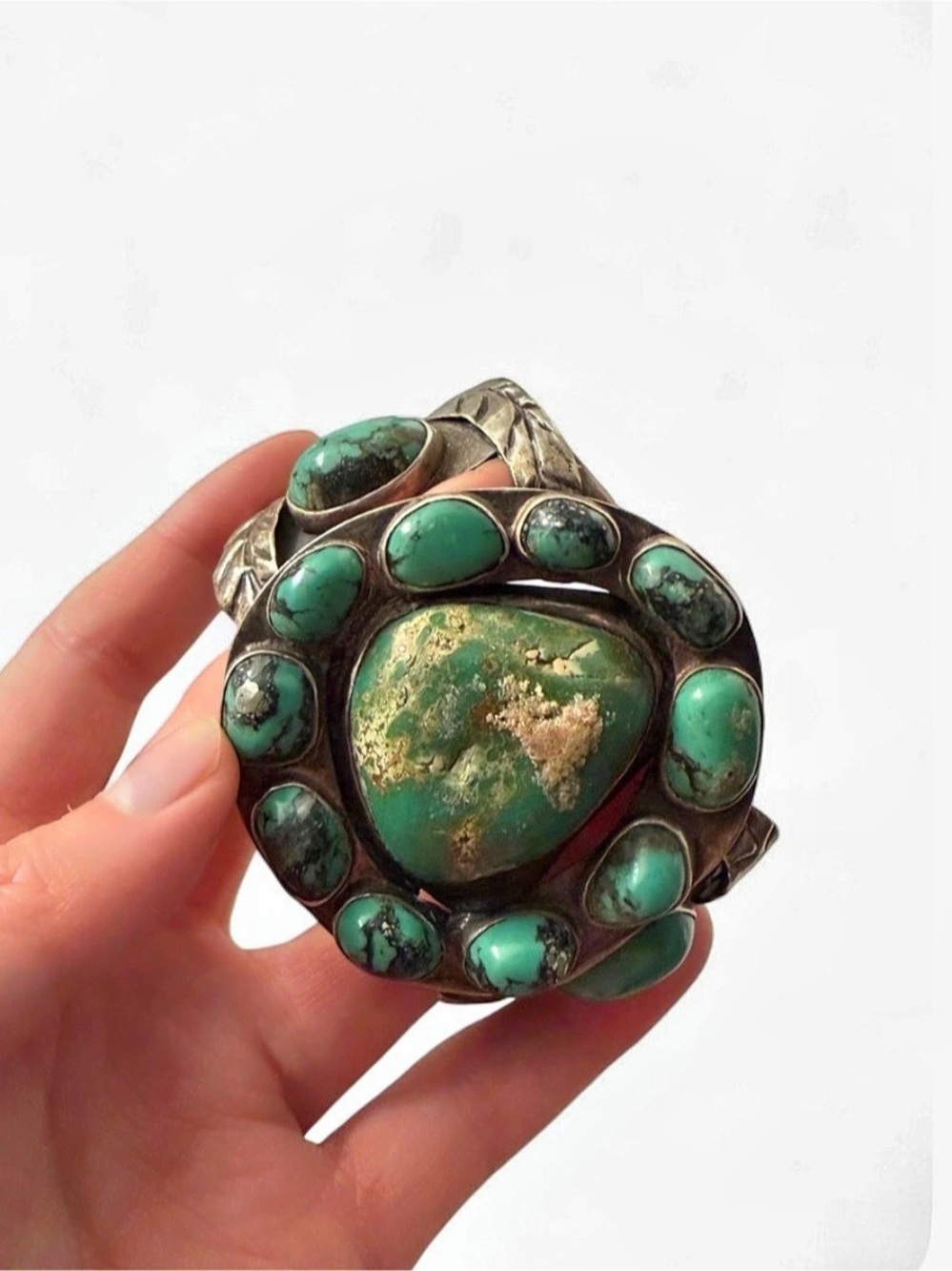 Turquoise-Color Statement cuff bracelet